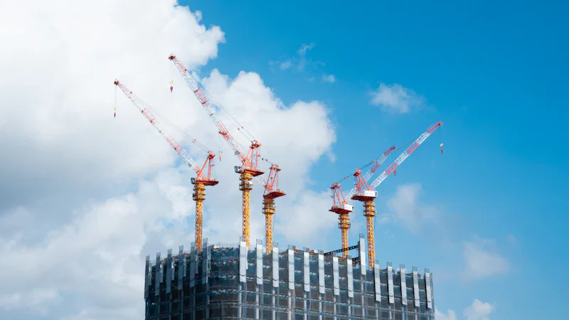 Obra en construcción de la demo de Moka Ingeniería